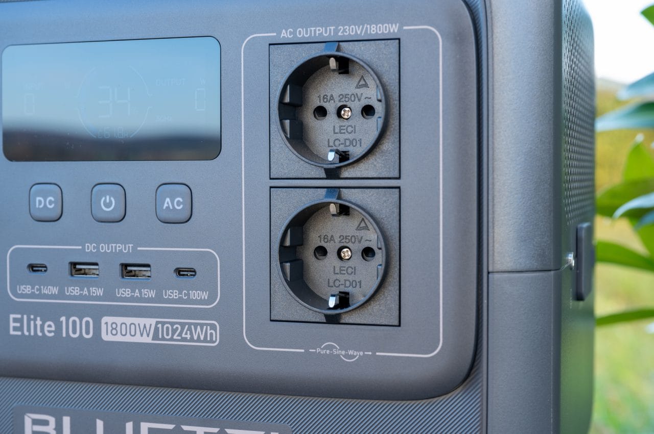 BLUETTI Elite 100 V2 AC-Steckdosen