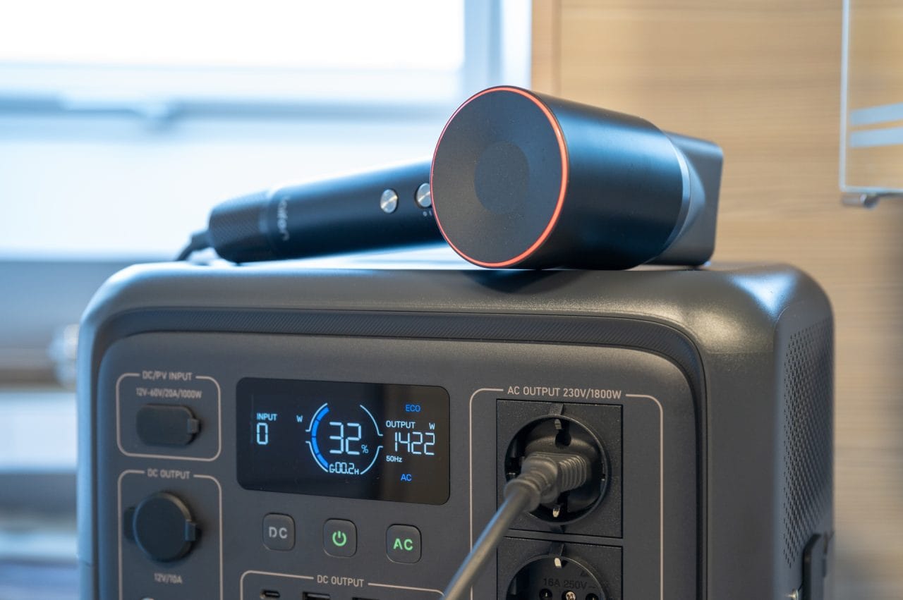 BLUETTI Elite 100 V2 Praxistest mit Föhn