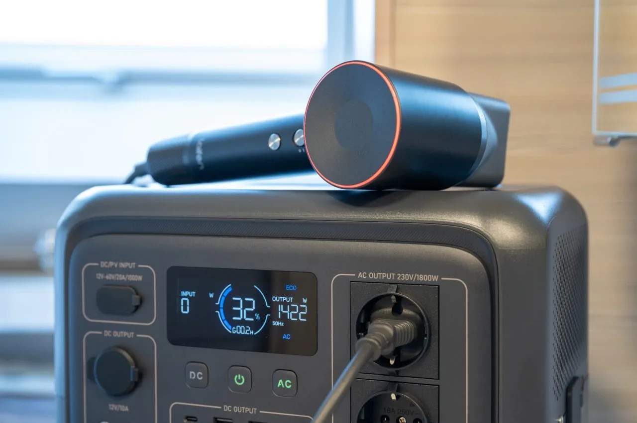 Практическое тестирование BLUETTI Elite 100 V2 с феном.