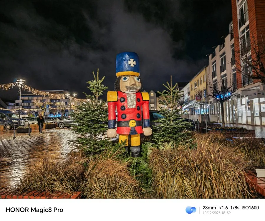 Δοκιμαστική λήψη HONOR Magic 8 Pro με κύρια κάμερα Night Nutcracker