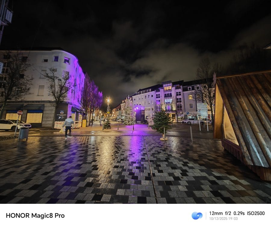 HONOR Magic 8 Pro Testaufnahme Ultraweitwinkelkamera Nacht