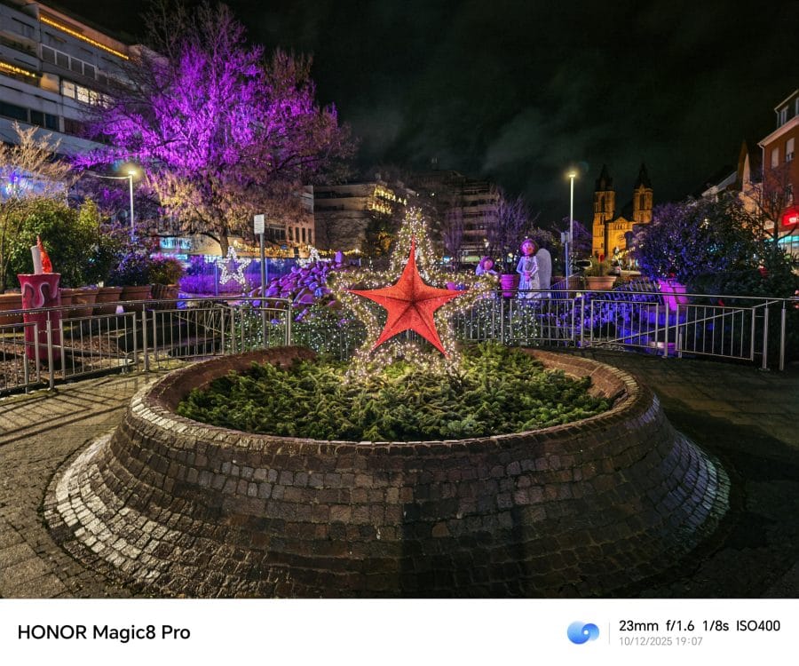 HONOR Magic 8 Pro Testaufnahme Nacht 1-fach Zoom