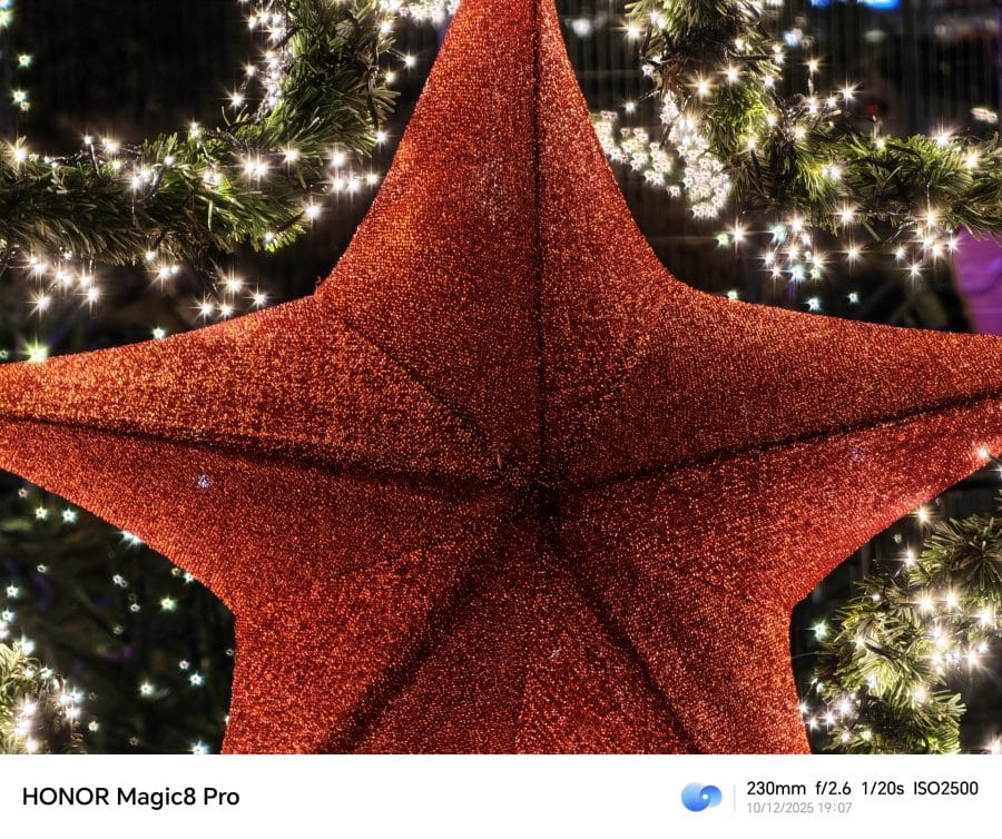 HONOR Magic 8 Pro Testaufnahme Nacht 10-fach Zoom