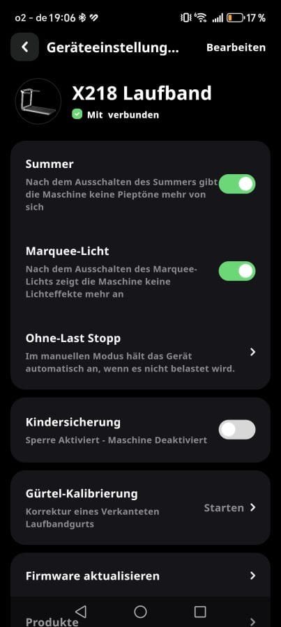KSFit App Einstellungen