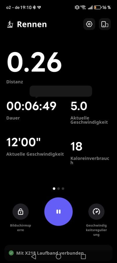 KSFit App Trainingsverlauf