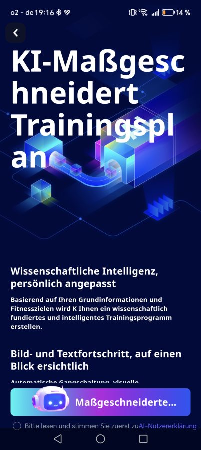 KSFit App KI-Trainingsplan