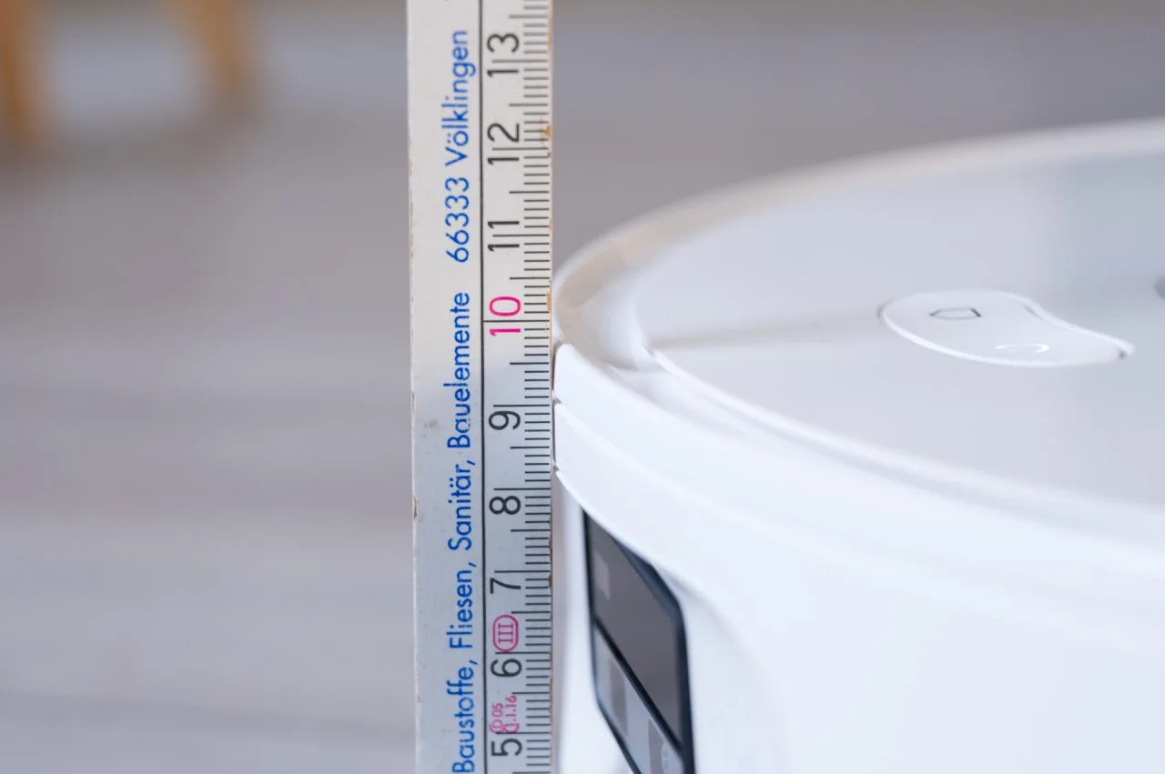 Roborock Qrevo Curv 2 doorstroomhoogte