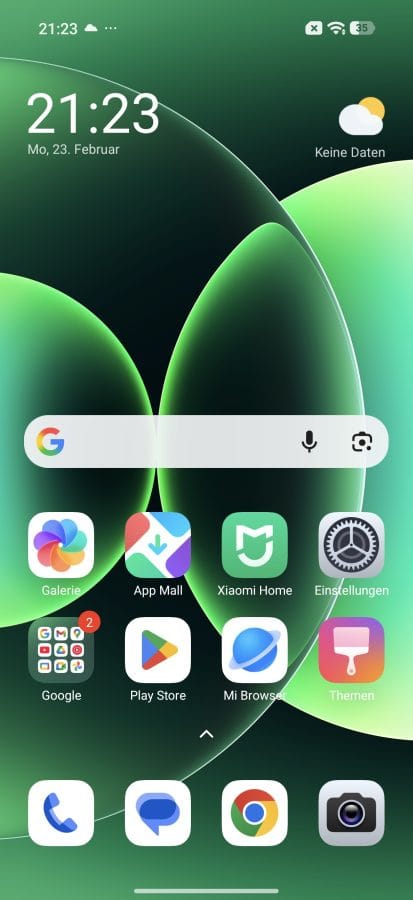 Xiaomi 17 HyperOS Homescreen