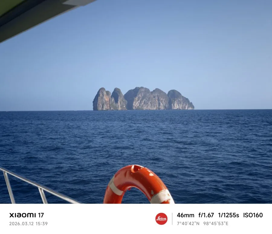 تم اختبار الكاميرا الرئيسية لـ Xiaomi 17 في Koh Phi Phi