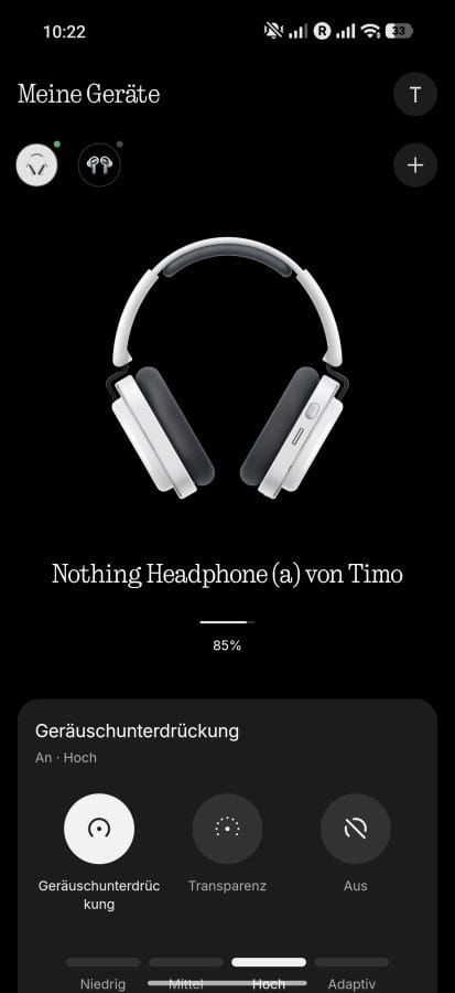 Nothing Headphone (a) App Homescreen