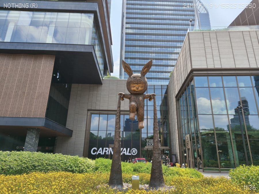 Nothing Phone (4a) Pro Hauptkamera Testaufnahme Figur