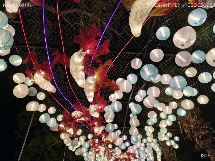 Nothing Phone (4a) Pro UWK Nacht mit Hauptkamera