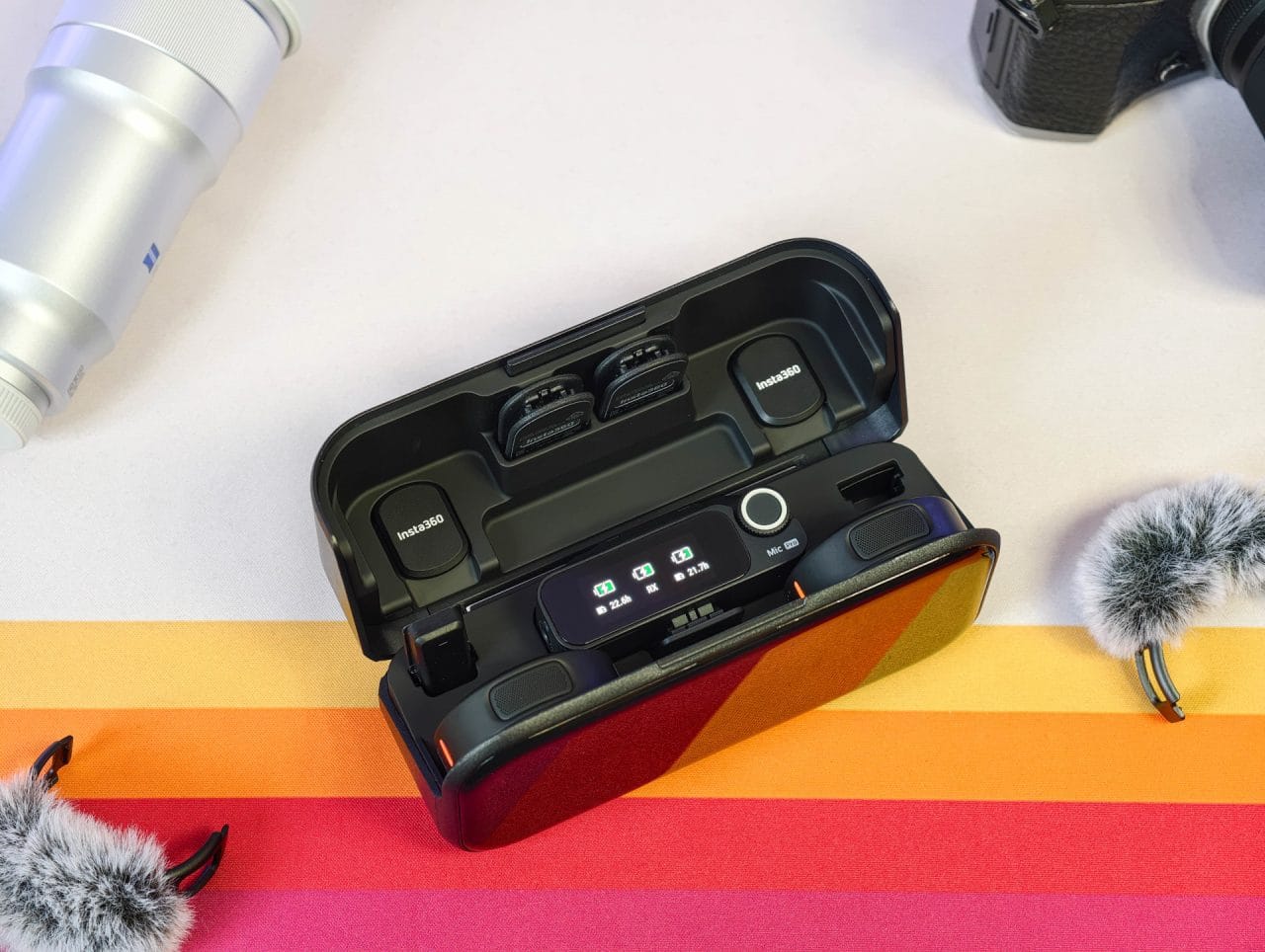 Insta360 Mic Pro Ladecase von oben