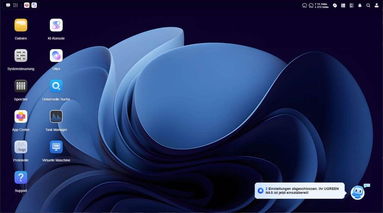UGREEN NASync iDX6011 Pro UGOS Homescreen