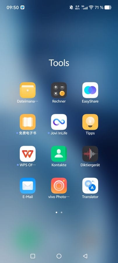 vivo X300 Pro App-Drawer