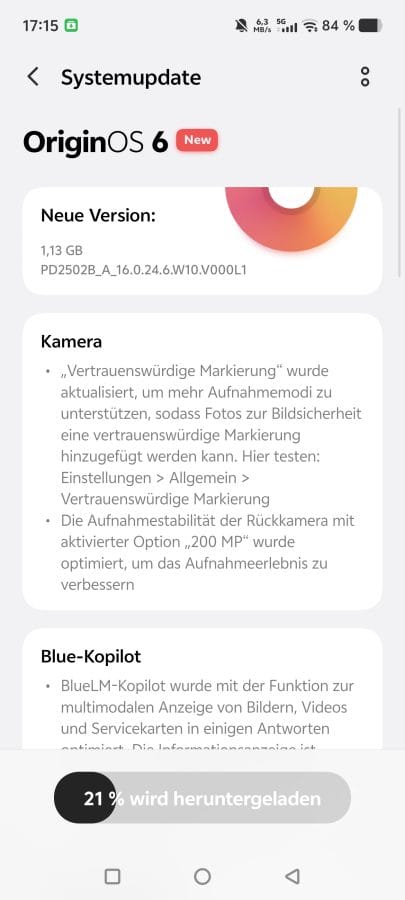 vivo X300 Pro Update