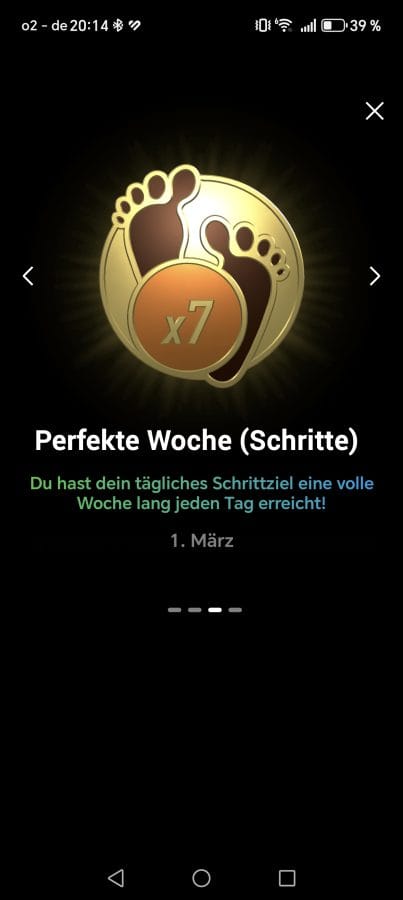Amazfit Active Max Belohnungssystem
