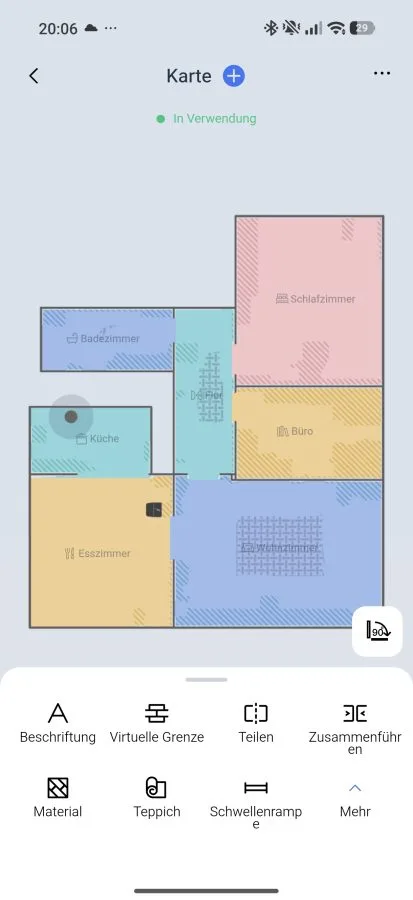 ECOVACS Uygulaması Harita Düzenleme