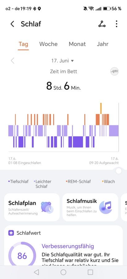 HONOR Health App Schlaftracking (1)