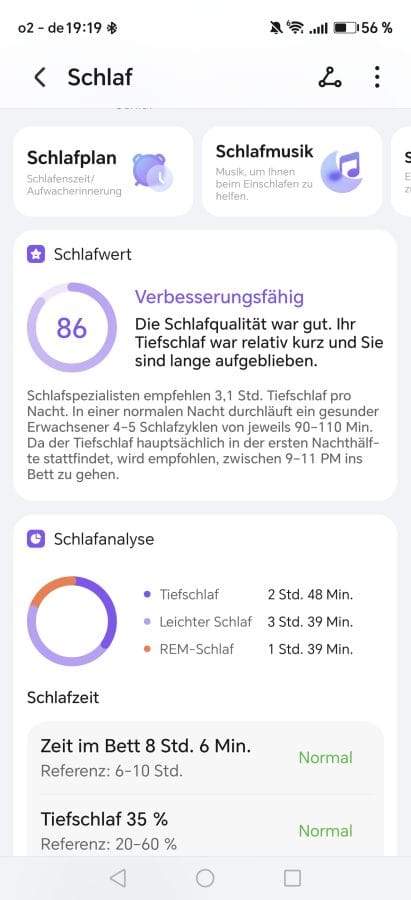 HONOR Health App Schlaftracking (2)