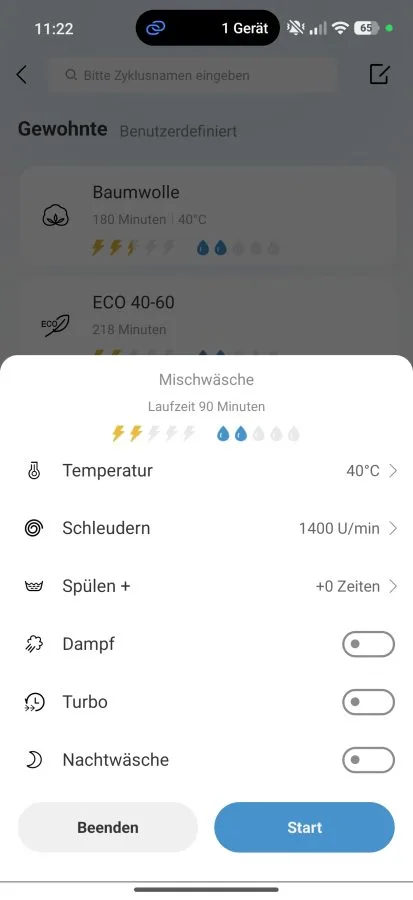 Midea V5 Uygulama Programı Ayarları