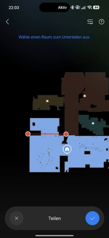 Roborock App Sperrzone einreichen