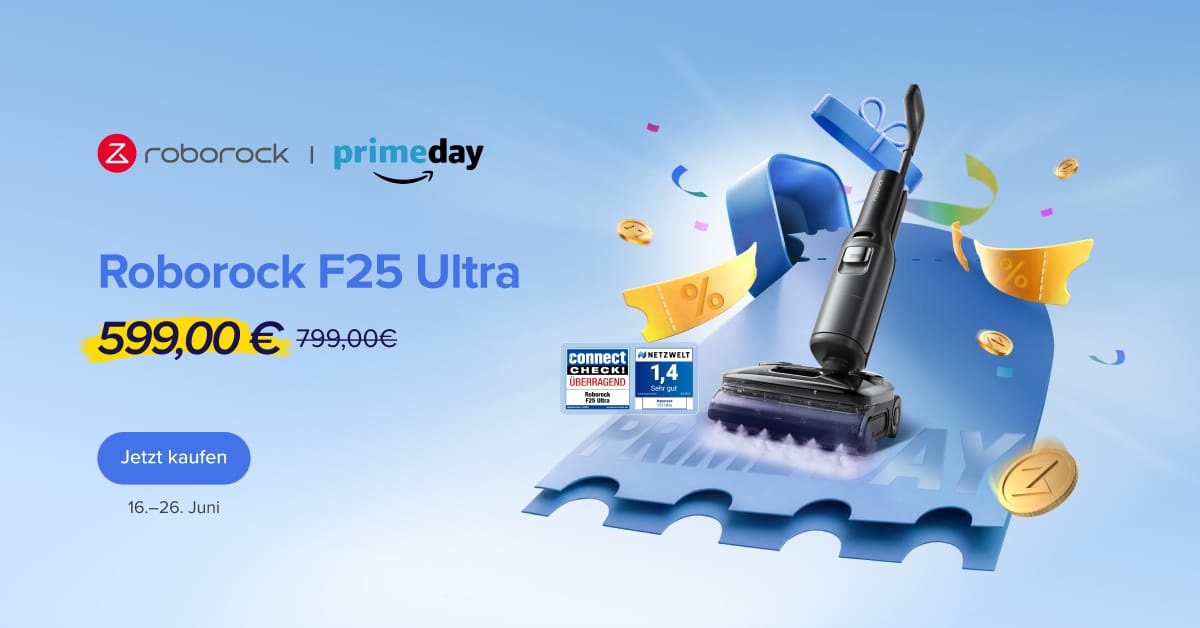 Roborock F25 Ultra Prime Day 2026 Angebot