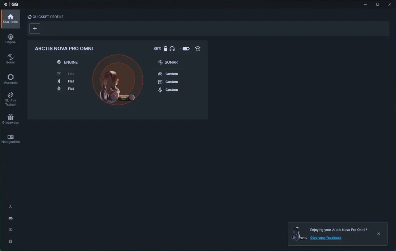 Oversigt over SteelSeries GG-udstyr