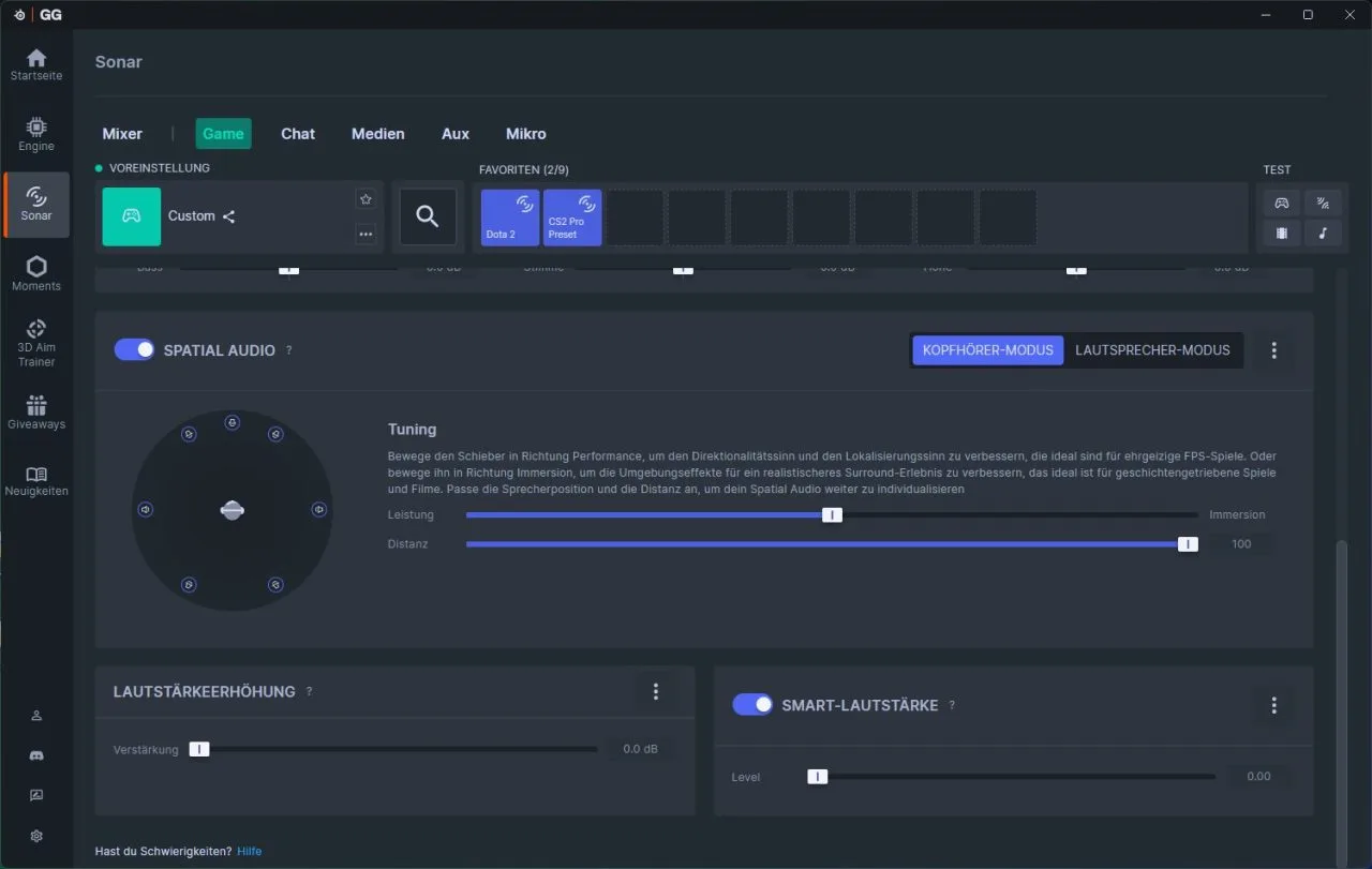 SteelSeries Arctis Nova Pro Omni Sound Tools