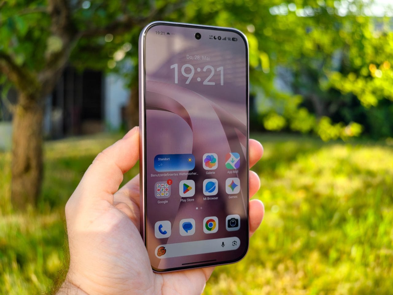 Xiaomi 17T Display bei Sonne
