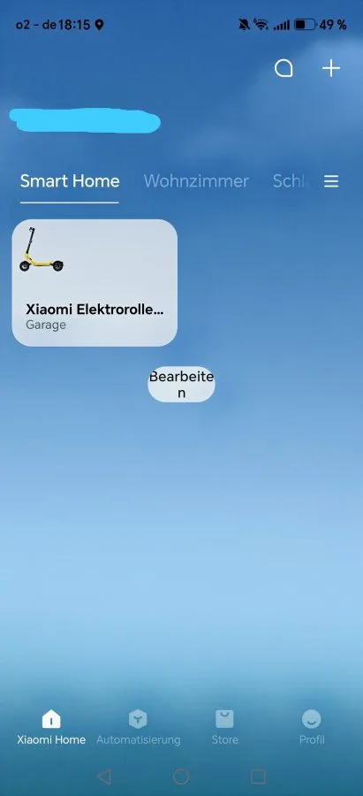 XIAOMI Home App Homepage