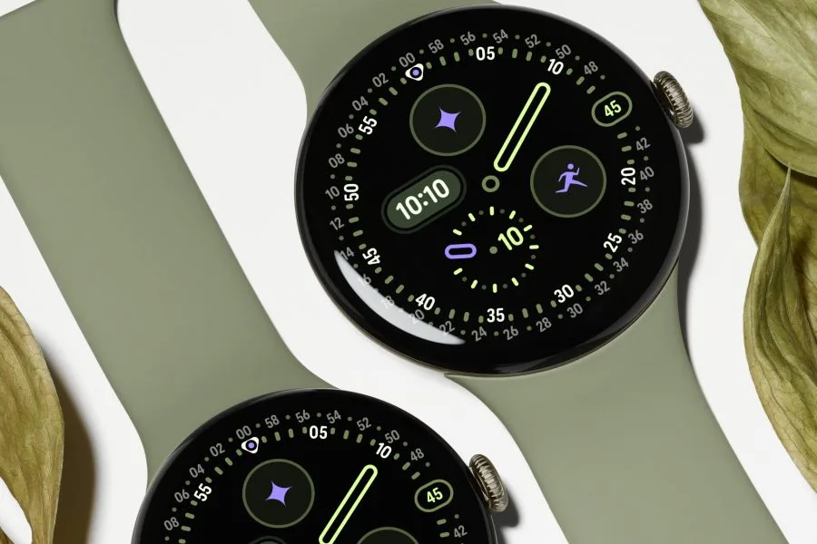 Google Pixel Watch 5 Olivgrön Flat