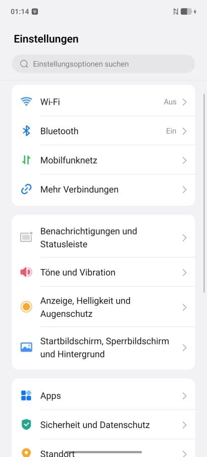 vivo X300 Ultra App Einstellungen