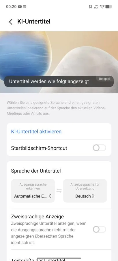 vivo X300 Ultra Uygulaması Yapay Zeka Altyazıları