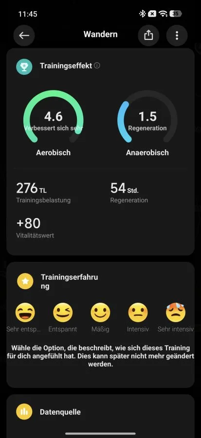 Xiaomi Mi Fitness Sportträningseffekt