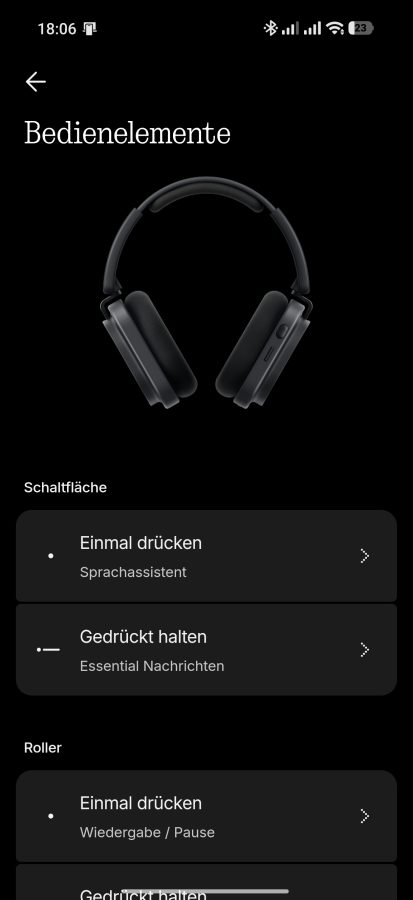 Nothing X App Bedienung