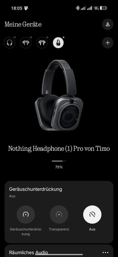 Nothing X App Homescreen