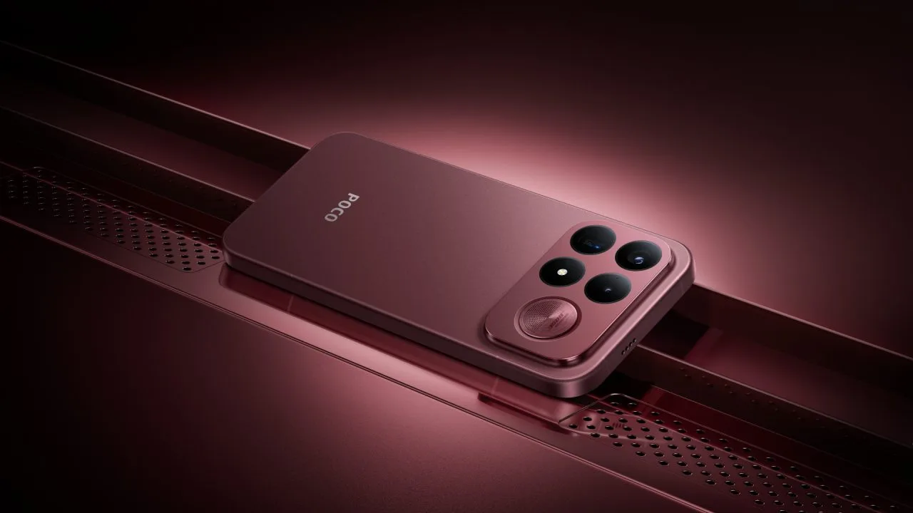 POCO F9 Ultra v červené barvě