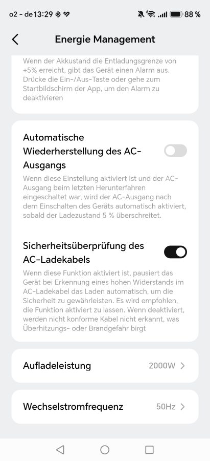App DJI Power Auro 2000 Elite Energiemanagement