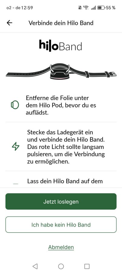 App Hilo Band Verbindung Hilo App