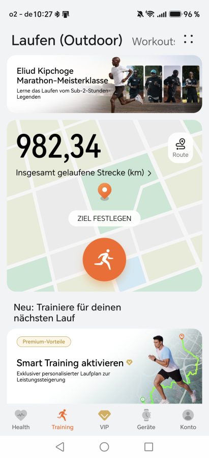 App HUAWEI Watch D3 Sport Tracken
