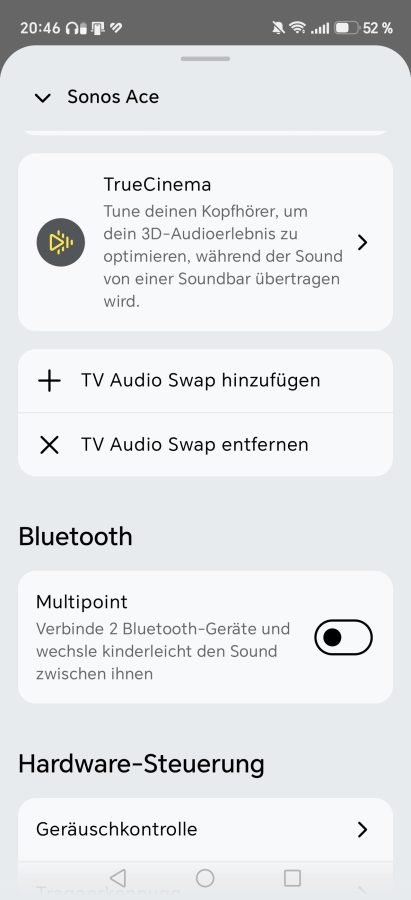 App Sonos Ace Audio Swap