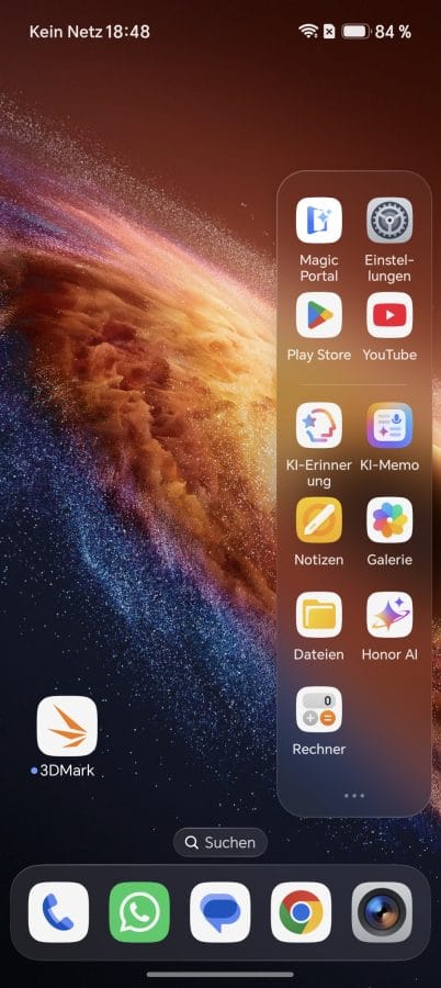 HONOR Magic V6 Interaktive Sidebar
