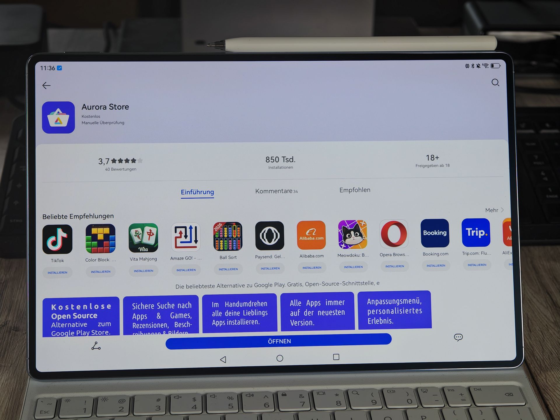 HUAWEI Tablet AuroraOS Store App Gallery